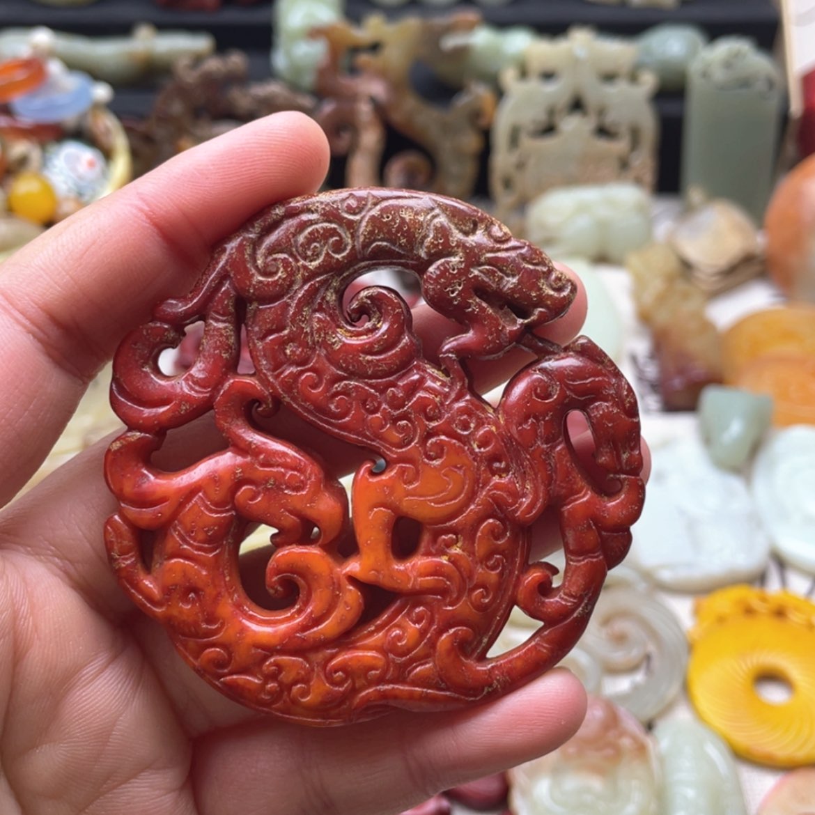 【闪购商品】蛇纹石玉颈饰未镶嵌105