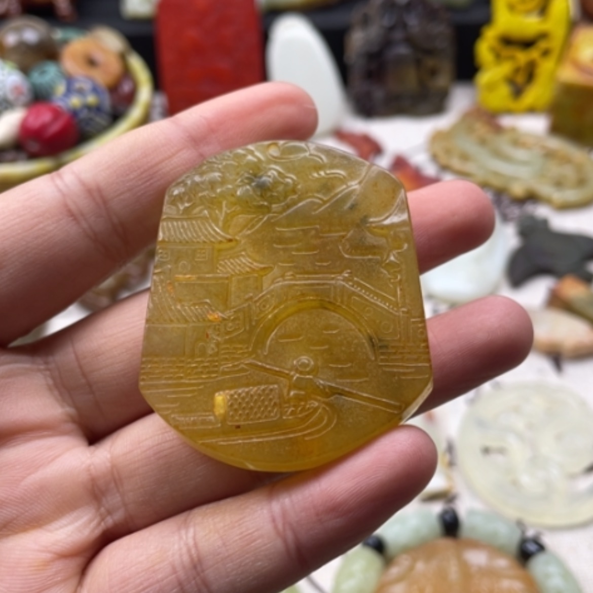 【闪购商品】蛇纹石玉颈饰未镶嵌110