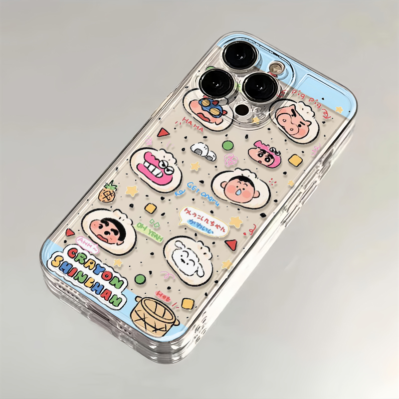 蜡笔小新大肉包苹果oppo小米华为iPhone15手机壳14promax太空软13