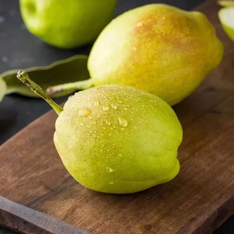 顺丰包邮正宗新疆库尔勒香梨净果5斤新鲜水果皮薄多汁坏果包赔