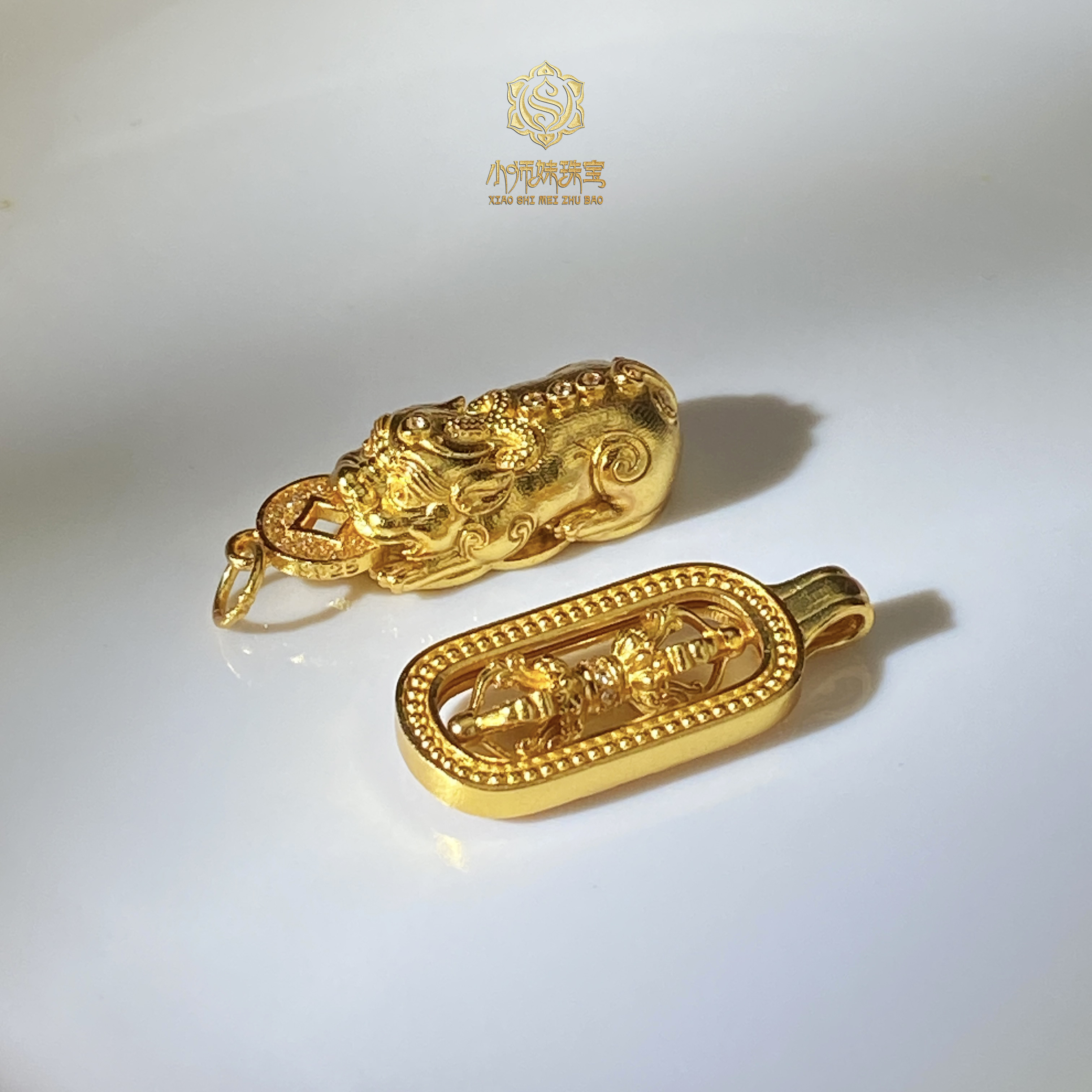 吊坠925银 扶摇臻选|925银饰貔貅杵杵吊坠套装