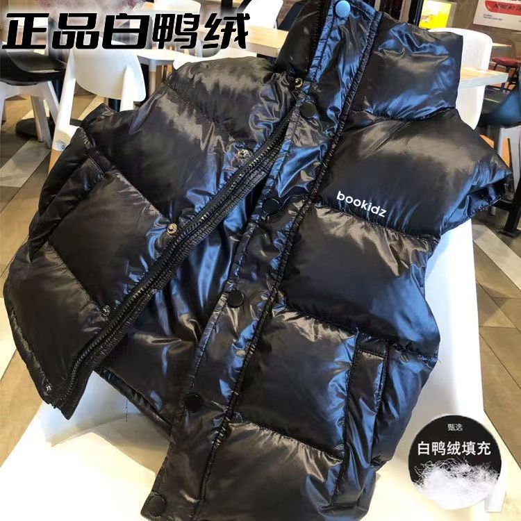 秋冬季新款儿童羽绒马甲加厚百搭外穿中大童男童女童宝宝马夹潮流