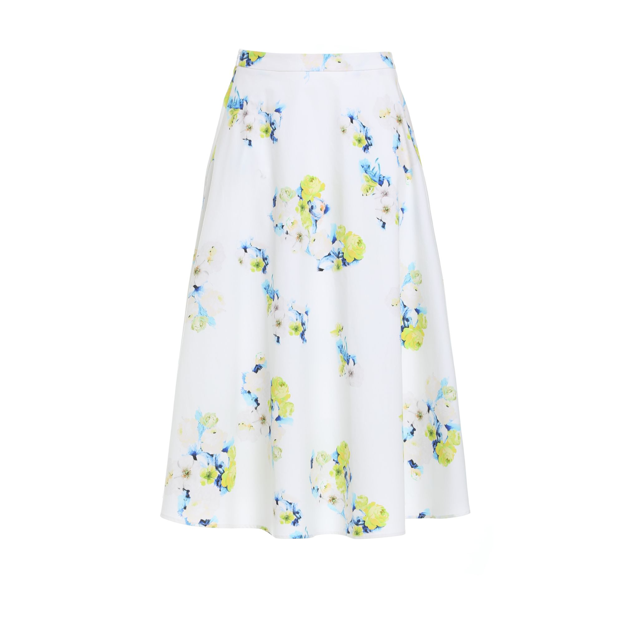 L·W/画而诗显瘦半身裙碎花时尚气质法式小清新中腰短裙LBD57007  