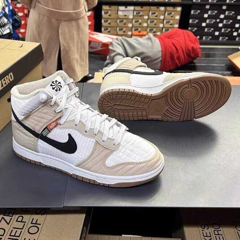 Nike/耐克DUNK HI RETRO浅棕男士运动休闲复古高帮板鞋DD3362-200