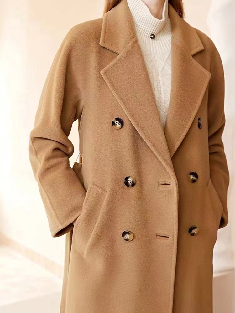 MSMK双面秋冬大衣外套长款帽子西装时尚轻奢休闲网红款短款百搭