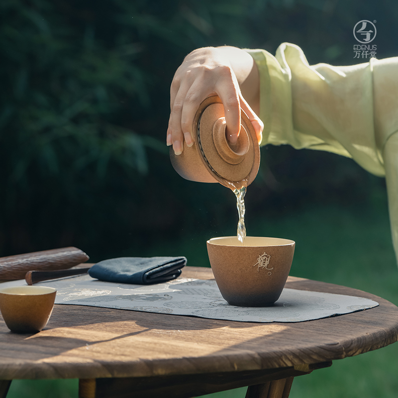 【万仟堂】快客杯便携式旅行茶具套装新款户外茶具套装便携观沧海