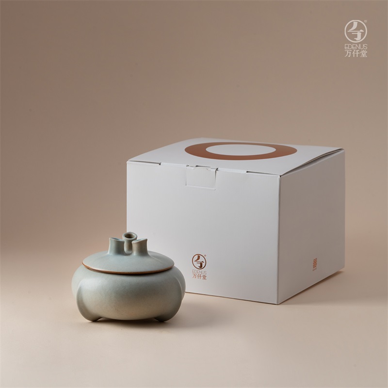 万仟堂香薰炉茶香炉创意茶道香炉轻奢摆件陶瓷点香器三生万物
