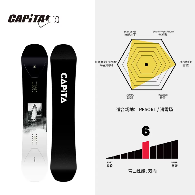 CAPITA SUPER DOA奥地利进口男款全能滑行单板滑雪板新手入门2324
