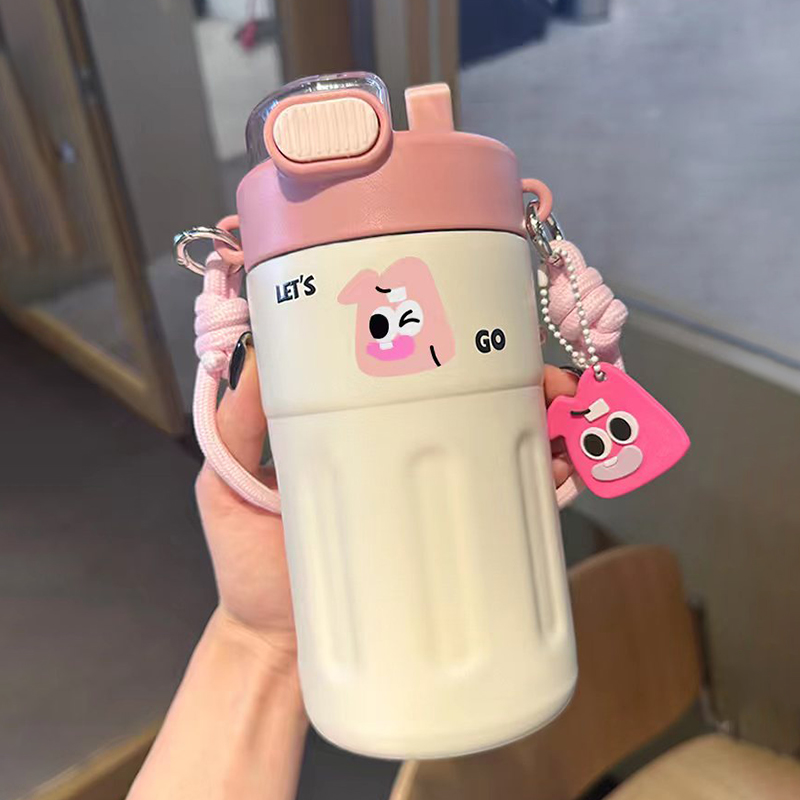 【小扬哥优选】保温杯女生高颜值316吸管杯2023新款大容量水杯可爱
