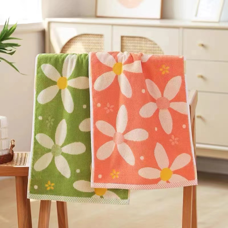 中巾棉小毛巾柔软家用吸水中童加厚擦脸擦手中大童学生面巾棉