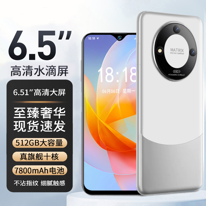 [官方正品]新款512G高端商务奢华双卡全网通智能手机黑白