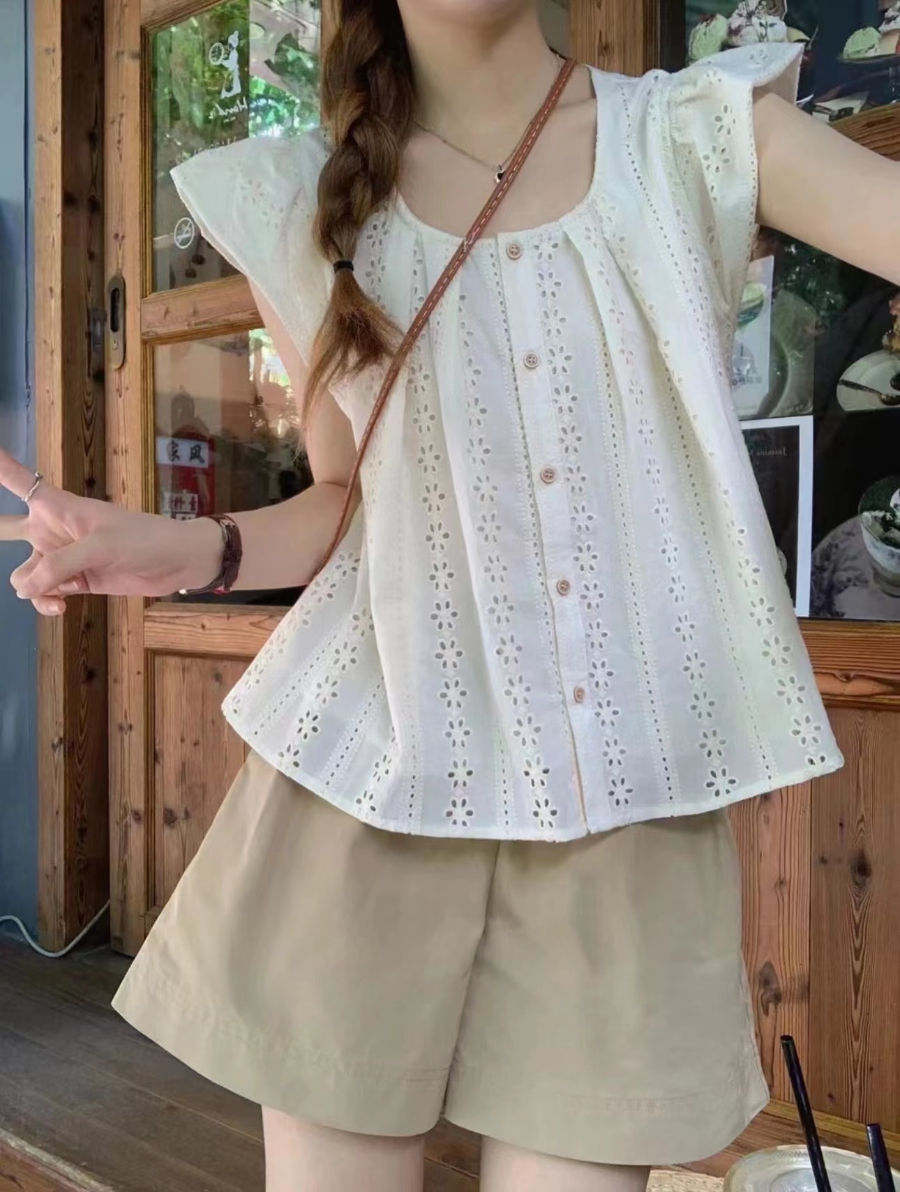 香香家【701-800】推荐夏季新款衬衫时尚百搭显瘦温柔设计感女装