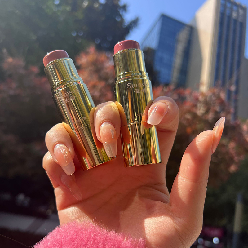 圣希严选双头腮红棒胭脂棒奶油膏体红润膨胀眼影饱和膏状面部彩妆