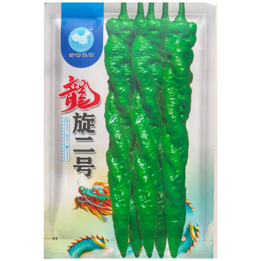 龙旋二号螺丝椒种子全螺螺丝椒麻花形翠绿香辣口感好