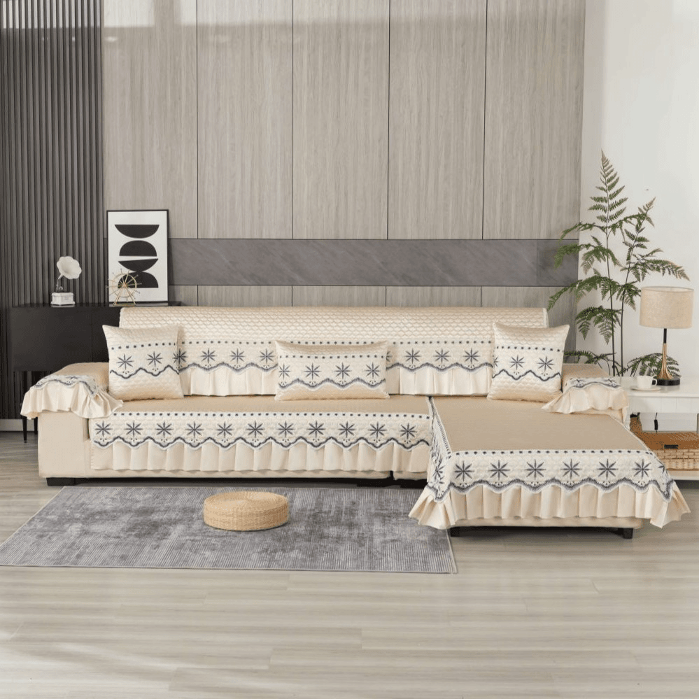 【丹丹】高精密（全套）秋冬新款布艺沙发垫四季通用轻奢防滑垫高档