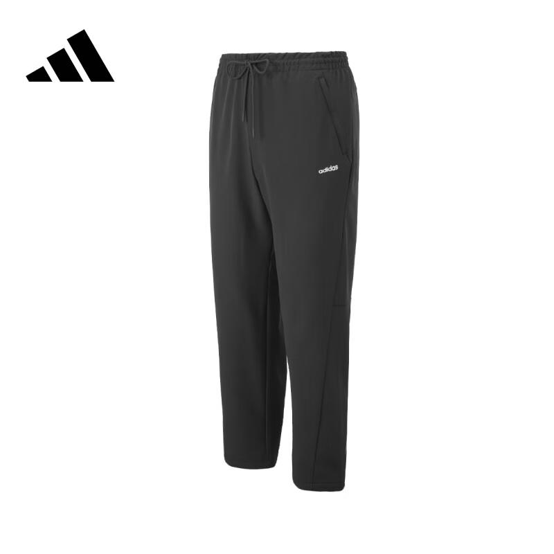 阿迪达斯男裤2025冬季户外透气休闲宽松长裤运动裤JE1345