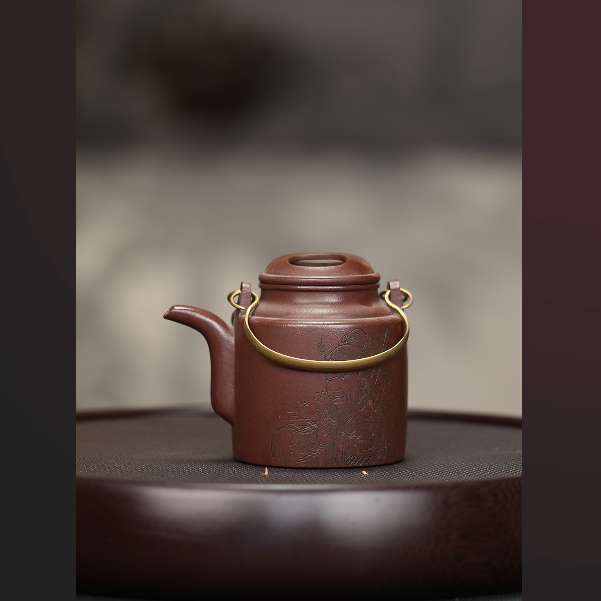 52118 底槽清刻绘牛盖洋桶壶