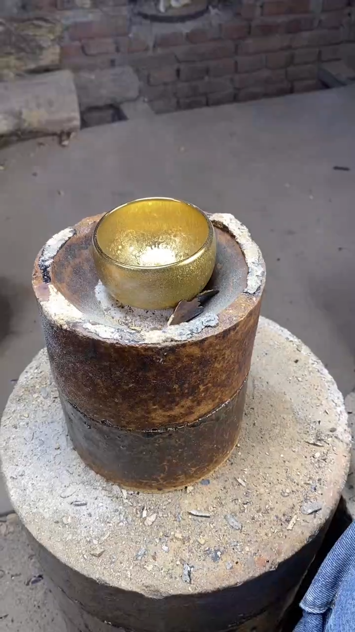 【闪购商品】陶瓷双面金盏 禅定（配礼盒证书）