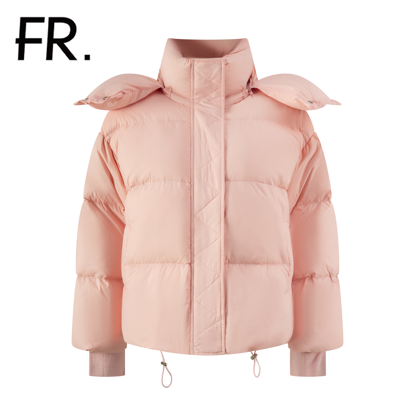 凡人优品女士外套短款时尚休闲连帽保暖Y224