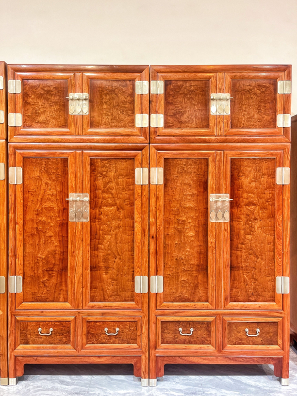 大果缅花顶箱柜衣柜卧室家具榫卯结构家具收纳衣服八门四抽