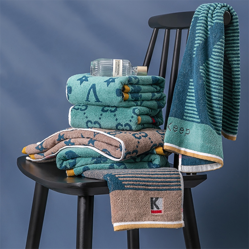 S色纱毛巾情侣成人家用洗脸毛巾吸水加厚深色加长加大面巾毛圈面