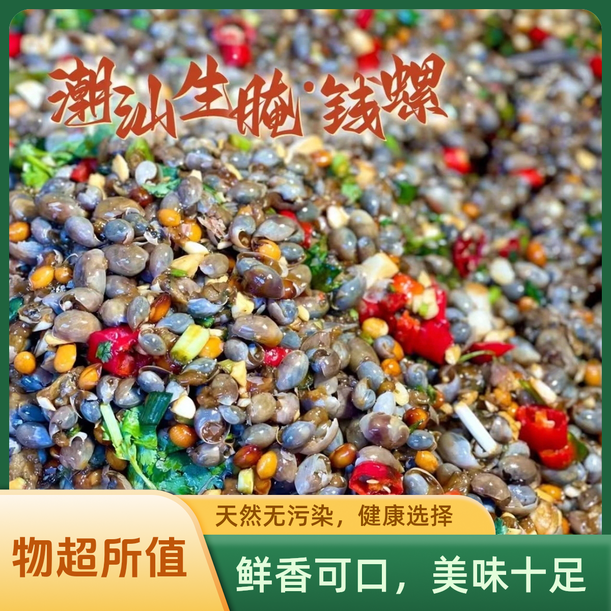 【陆丰甲子特产】本地新鲜生腌泥螺 钱螺 流鼻螺 潮汕生腌海鲜