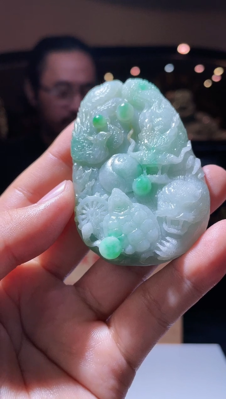 【闪购商品】定制翡翠未镶嵌54-毛货挂件需要抛光