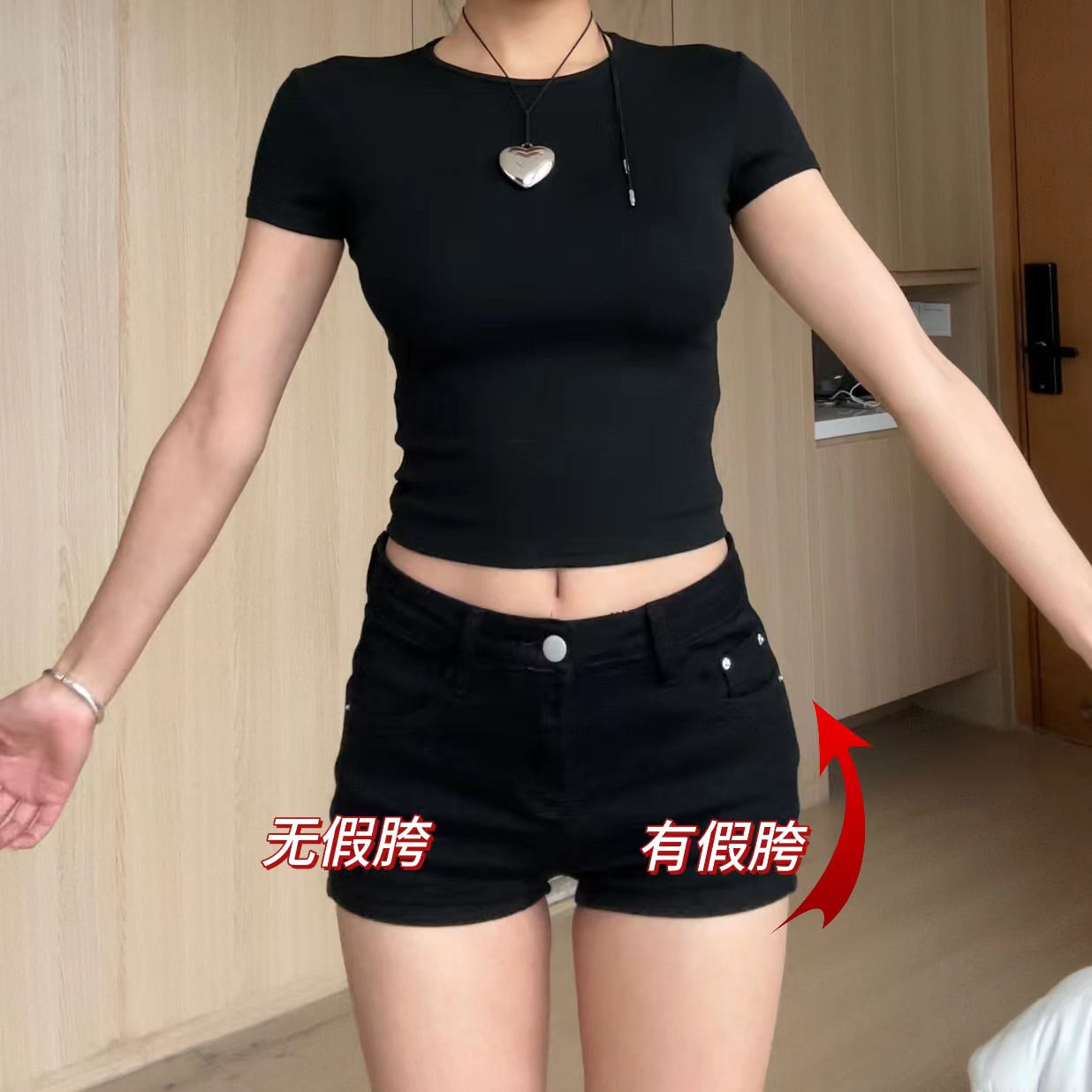 【部分现】美式甜辣复古牛仔短裤女春夏新款百搭显瘦A字热裤Q8028
