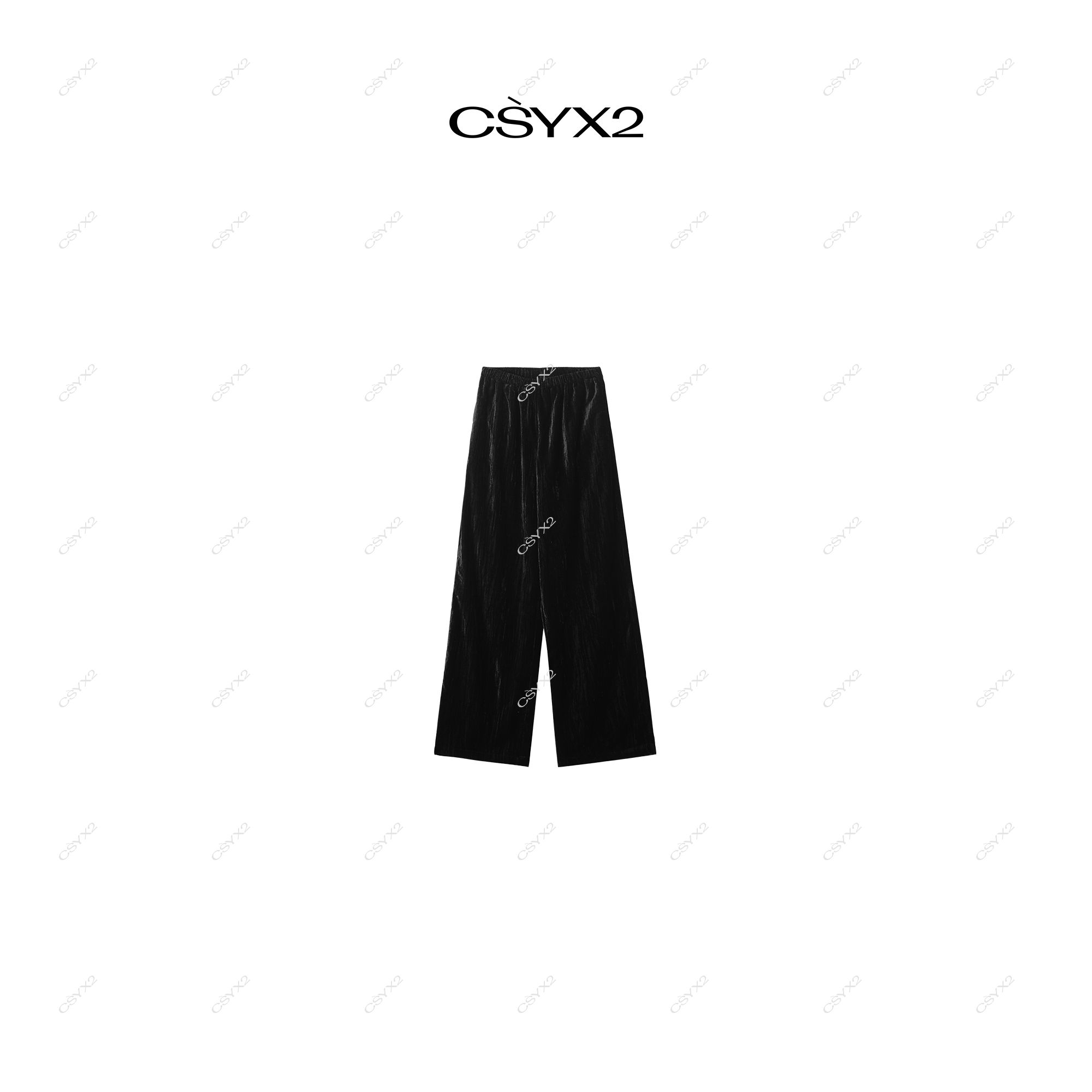 CsyX2-2024S/S秋冬水洗做旧简约百搭宽松阔腿直筒裤K20762