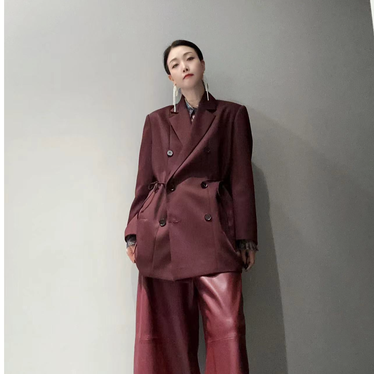 【安可拉红】小众调性复古格调西装外套MC9712