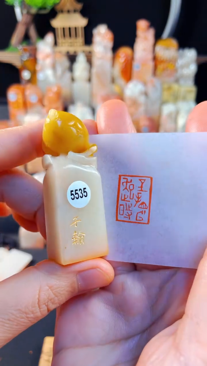 【闪购商品】寿山石印石手工篆刻《坐看云起时》