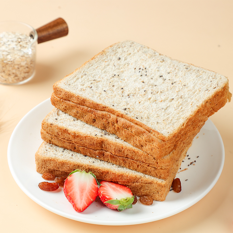 凯利来奇亚籽全麦吐司面包1000g/2000g整箱解馋零食营养早餐食品