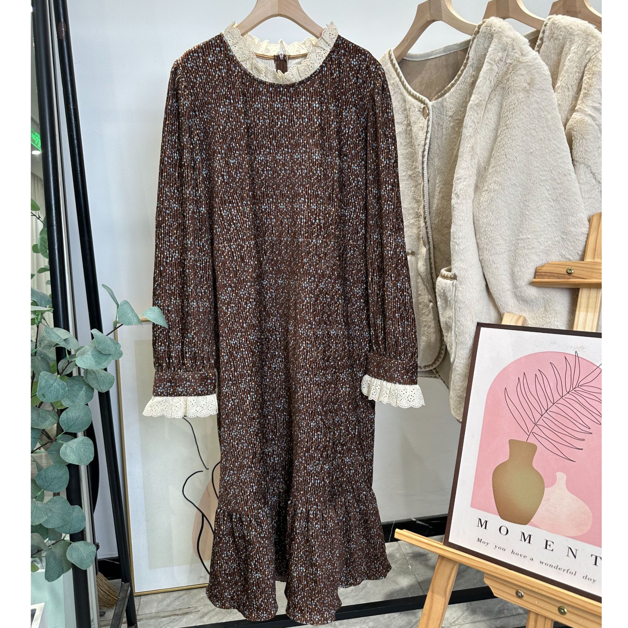 【森之春】大码森系胖MM连衣裙韩国东大门220斤