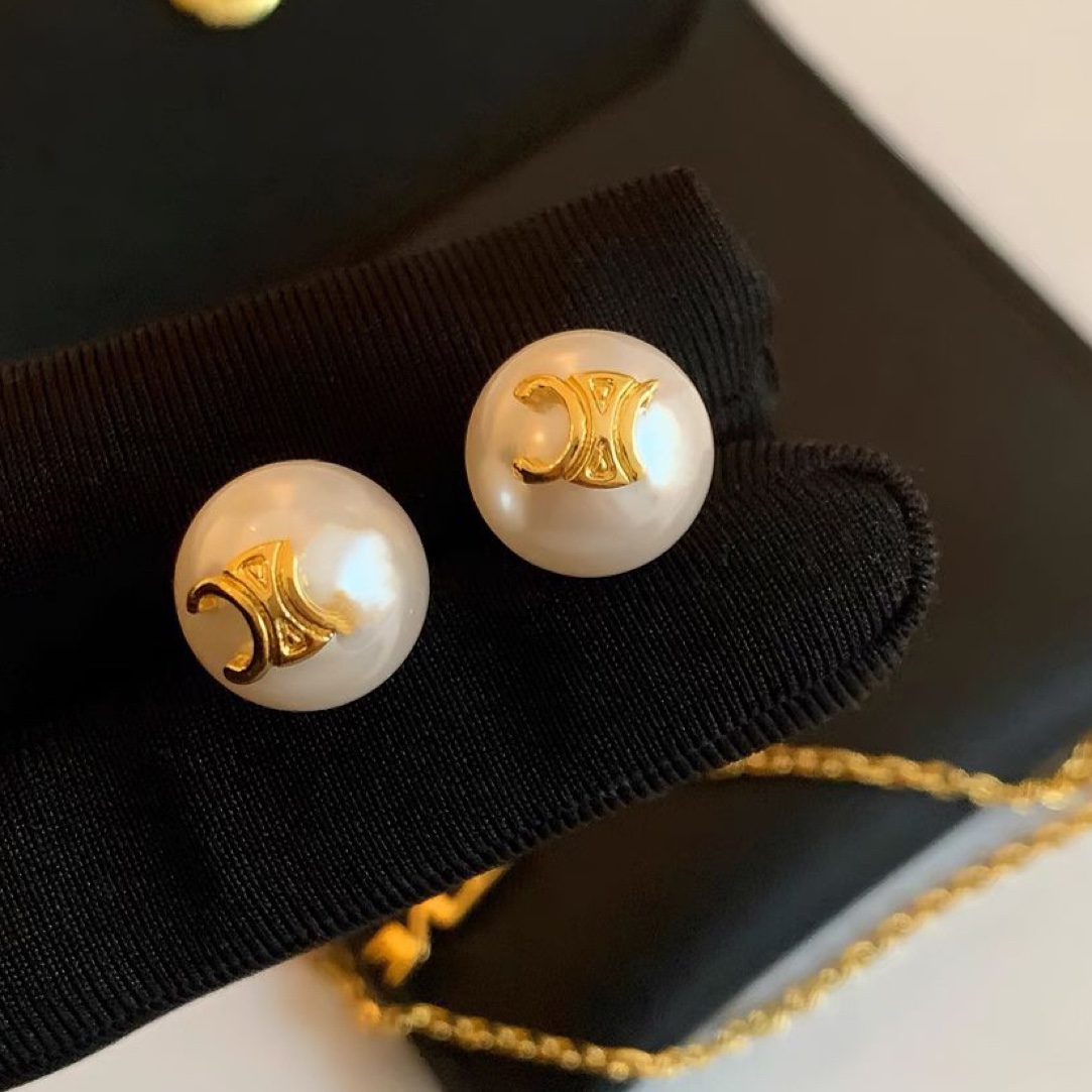 铜合金仿珍珠耳饰 A0716 精致百搭施家珠耳钉