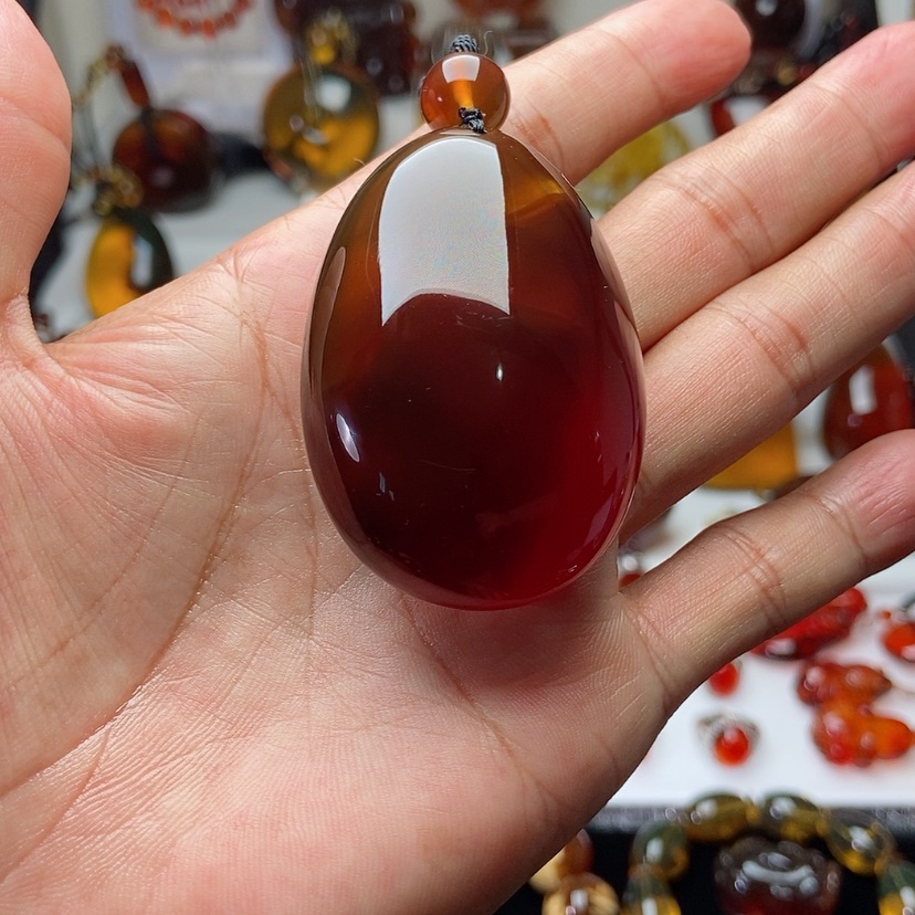 【闪购商品】琥珀（棕珀）裸石未镶嵌花*