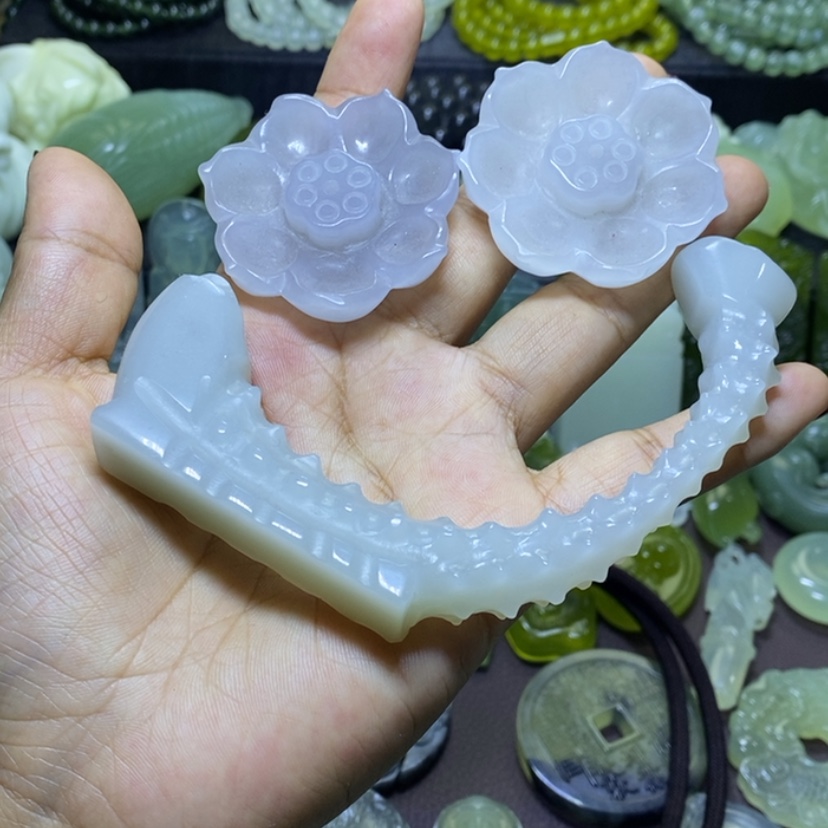 【闪购商品】和田玉香插小摆件未镶嵌世**光