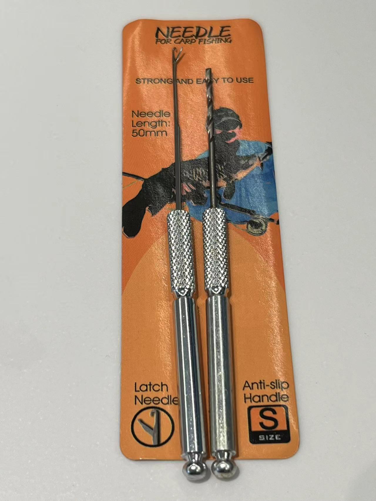 欧洲原装进口欧式全金属钩针配件穿饵针反底钓法巨物欧式钓组工具