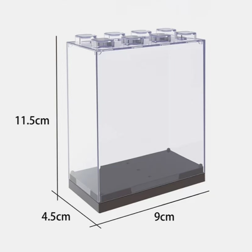 小云云潮玩亚克力展示盒1:64 手办积木盲盒模型防尘罩桌面收纳