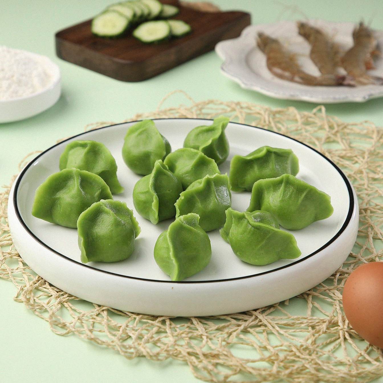 皮小强素菜纯手工速冻饺子菠菜鸡蛋牛肉水饺轻食主食新鲜方便美味