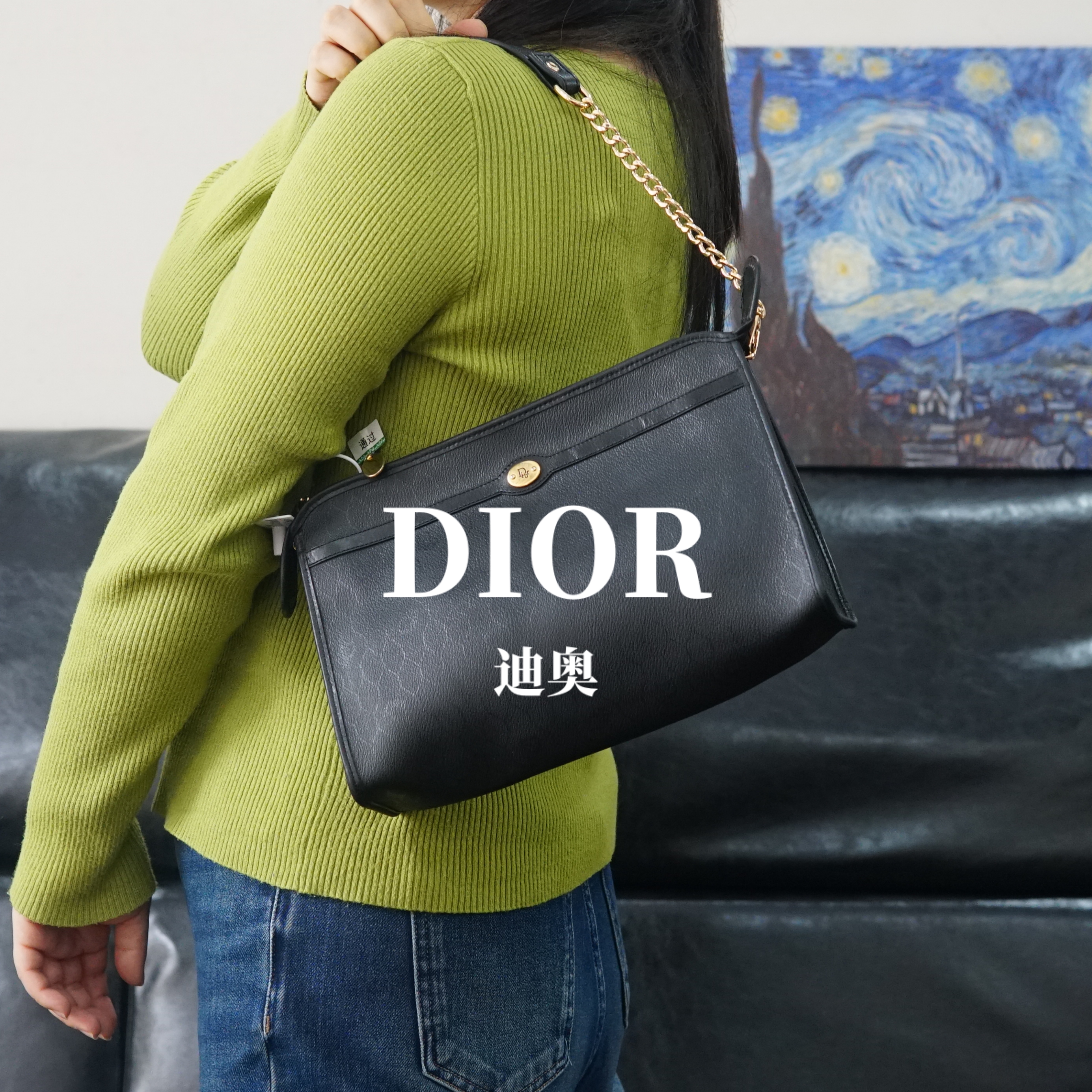 95新 DIOR/迪奥 DIOR/迪奥 黑色单肩包/ZG12502029/2029