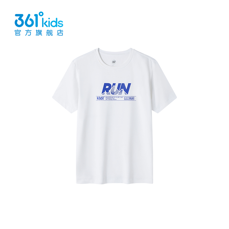 361°kids儿童夏季新款透气短袖针织衫T恤中大童时尚上衣N52321201