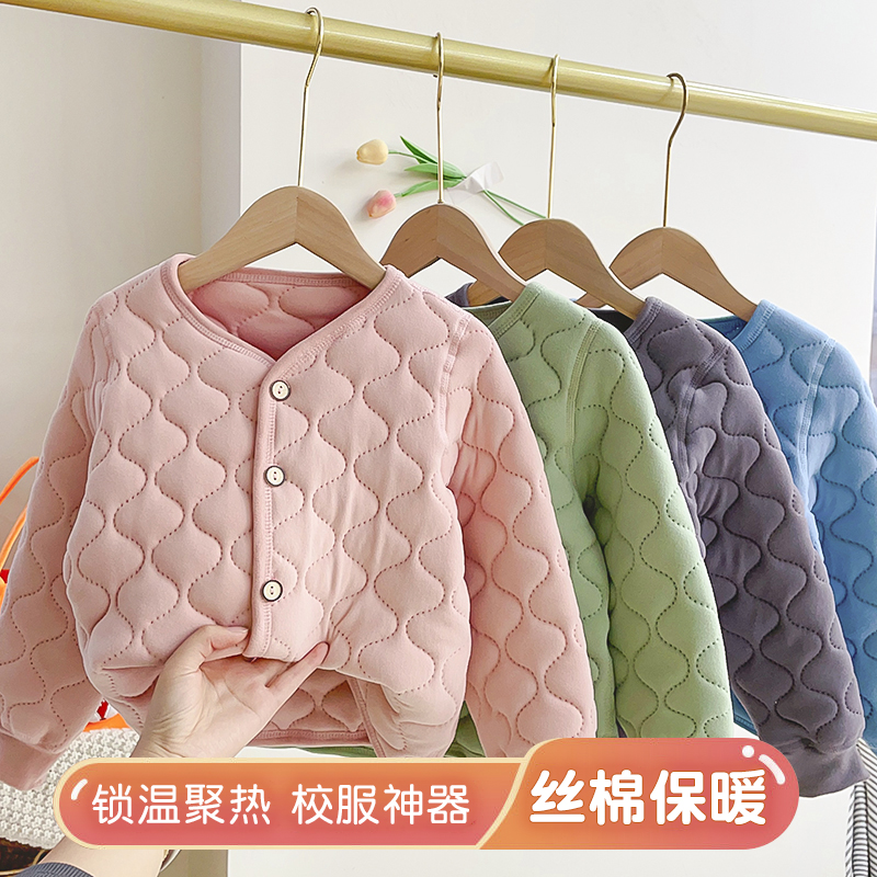【三层夹棉】儿童棉内胆校服神器深冬男童加厚学生保暖棉服女童棉服