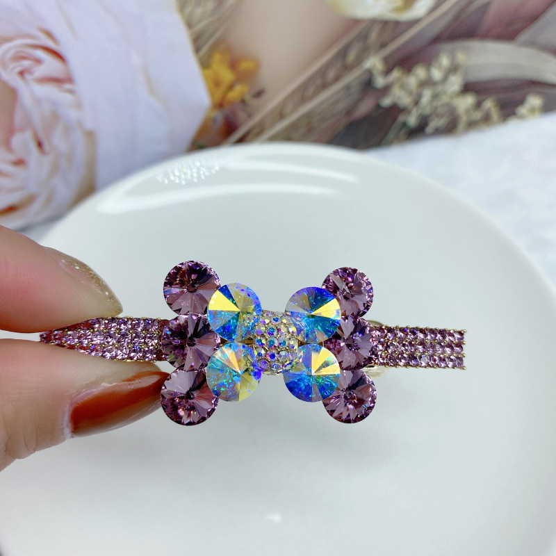 新款蝴蝶结半披发夹刘海夹6115