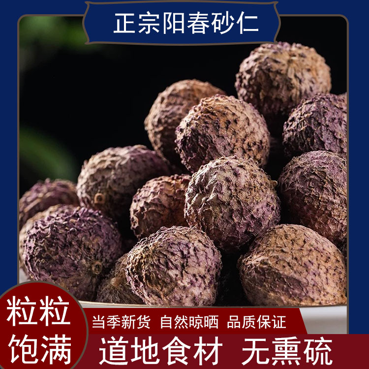 精选广东正宗阳春春砂仁 自然晾晒 道地食材泡茶煲汤蒸肉泡酒