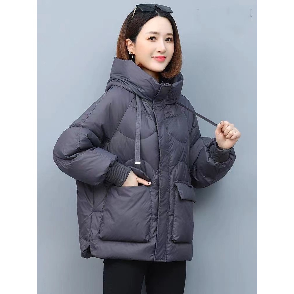 休闲减龄羽绒服外套冬季韩版宽松时尚短款棉衣新款棉袄女爆