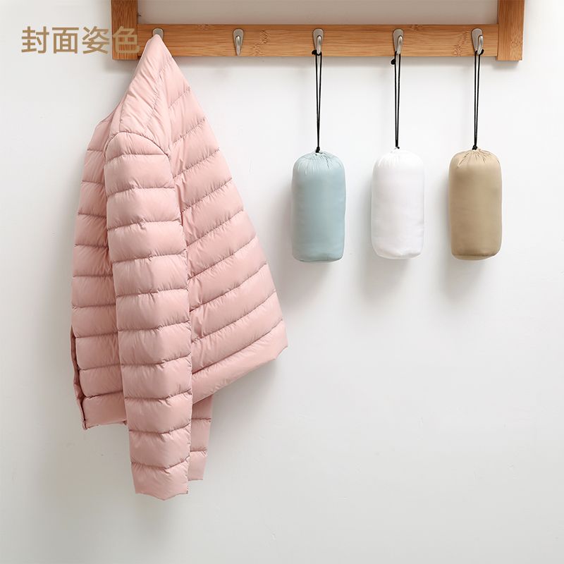 韩版外穿内穿休闲反季轻薄圆领羽绒服女保暖内胆短款大码修身女装