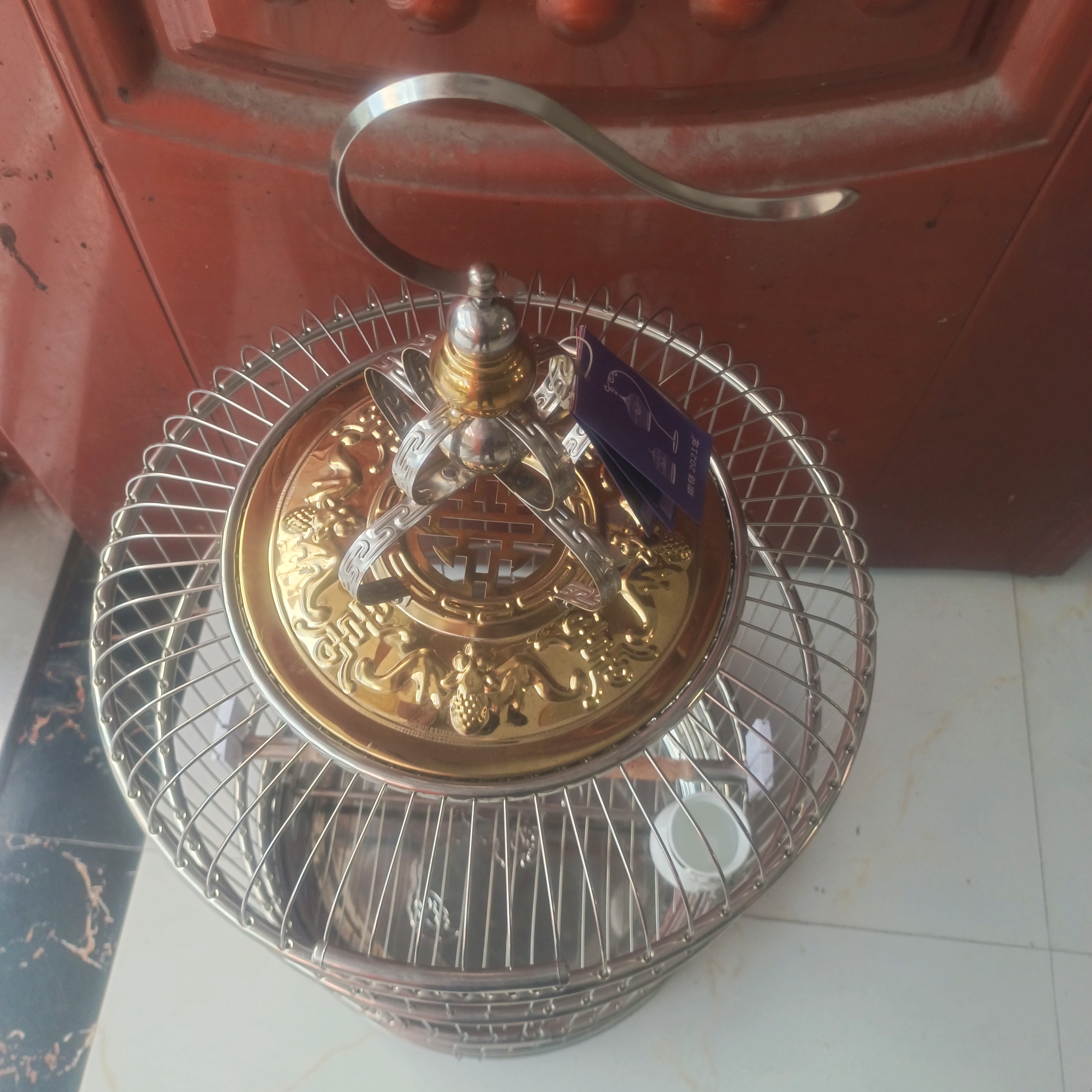 鸟笼，不锈钢八哥鹩哥大型鸟笼