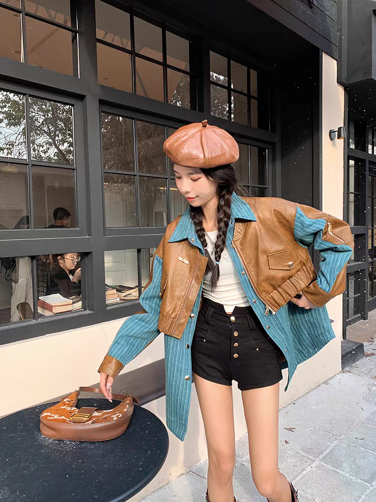 【201-250这里拍】春季新款潮牌欧货女外套女时尚设计师