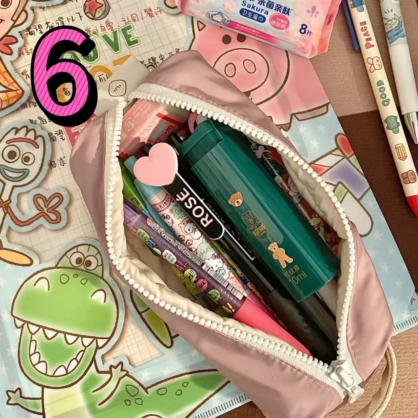 6号文具：文具，贴纸，本子，笔，套装【以直播间展示为主】