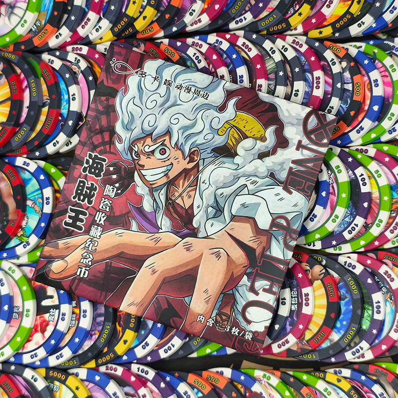 【多卡娱】海贼王陶瓷纪念币（3枚/袋）国谷二创人气周边玩具礼物